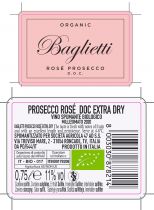 47 ANNO DOMINI BAGLIETTI PROSECCO ROSE DOC EXTRA DRY ORGANIC MILLESIMATO